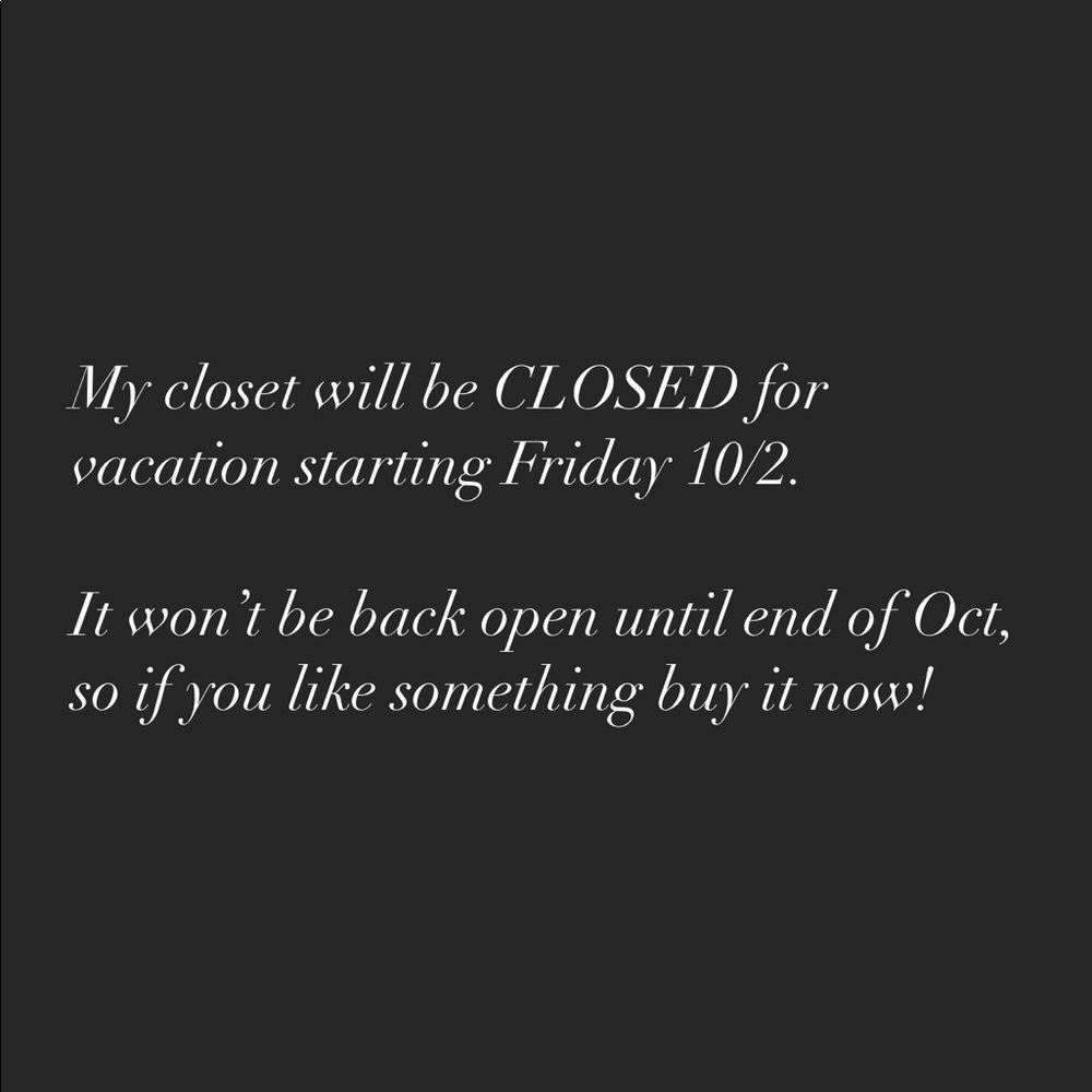 Closet closed 10/2
